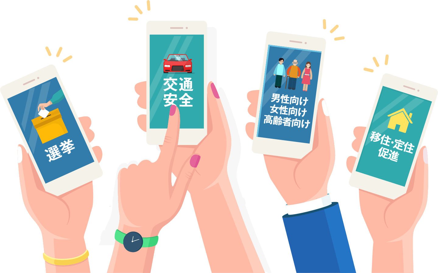 スマホde啓発 幅広い情報発信に対応!