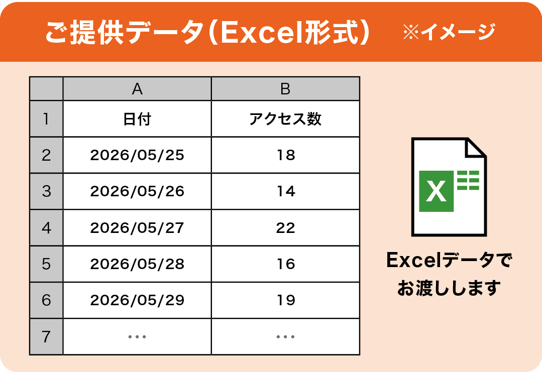 ご提供データ（Excel形式）